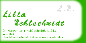 lilla mehlschmidt business card